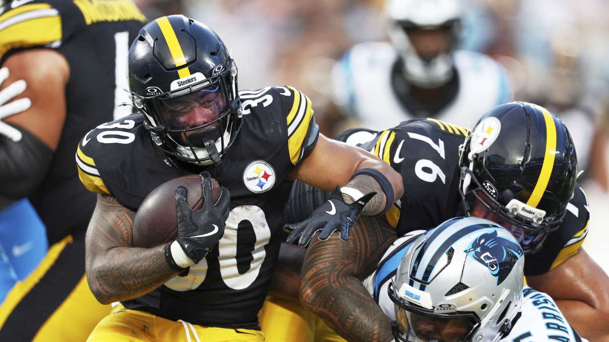 Locals in the NFL East High alum Jaylen Warren is hurdling up Steelers