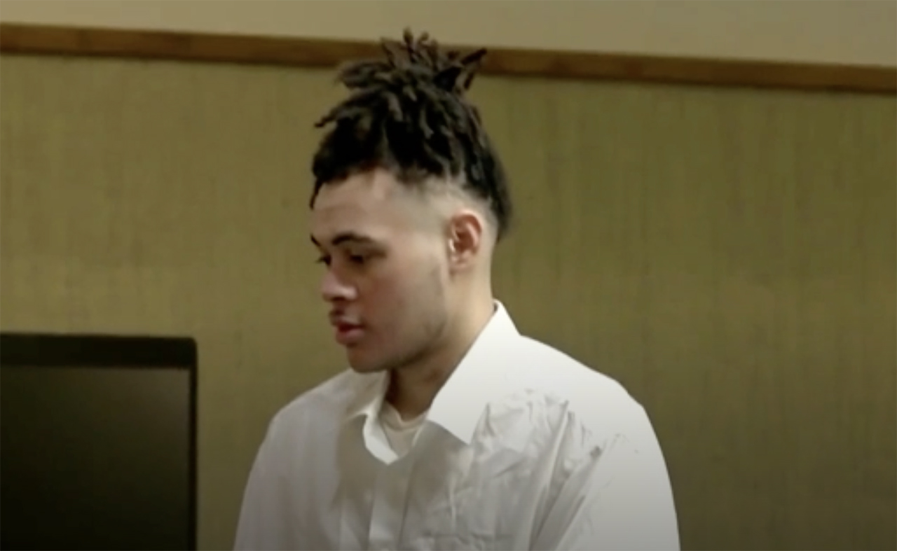 Pierre Lake is sentenced in Madison County, Idaho, in January 2024. He is now accused of killing an Idaho inmate at an Arizona prison.