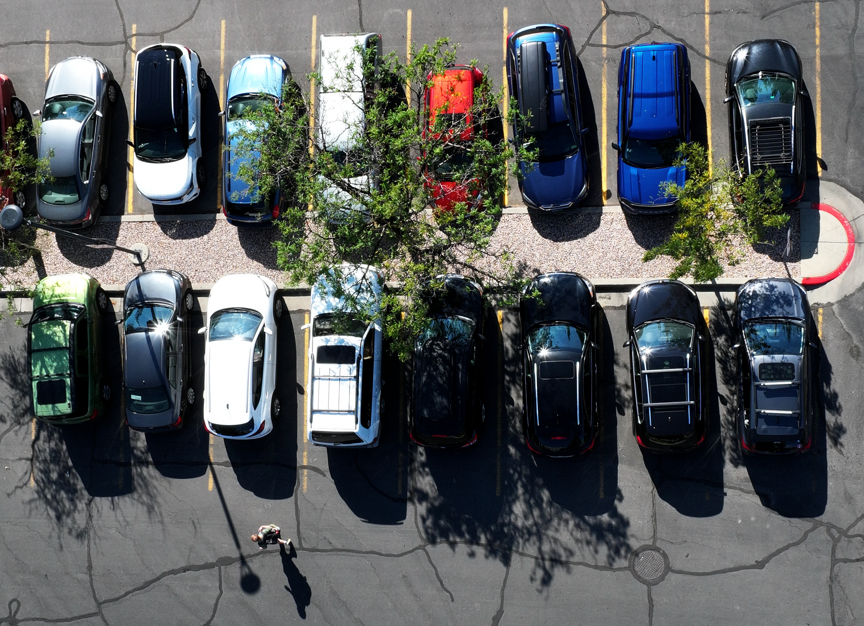 A parking lot is pictured by the Marriott Library at the University of Utah in Salt Lake City on Tuesday. Recently announced changes regarding class scheduling at the U. have led to a social media firestorm and significant student pushback.