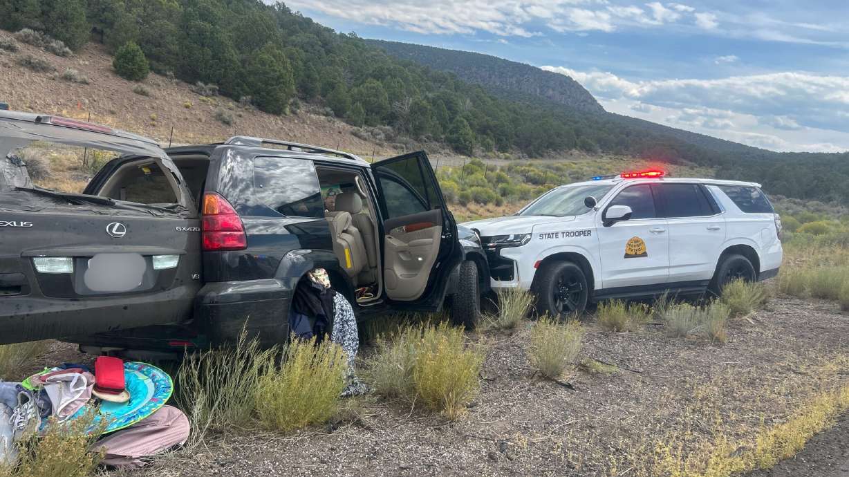 The Utah Highway Patrol stopped a wrong way driver on I-15 in Beaver County on Tuesday after the driver fled from police for approximately 60 miles, while at times going 120 mph.
