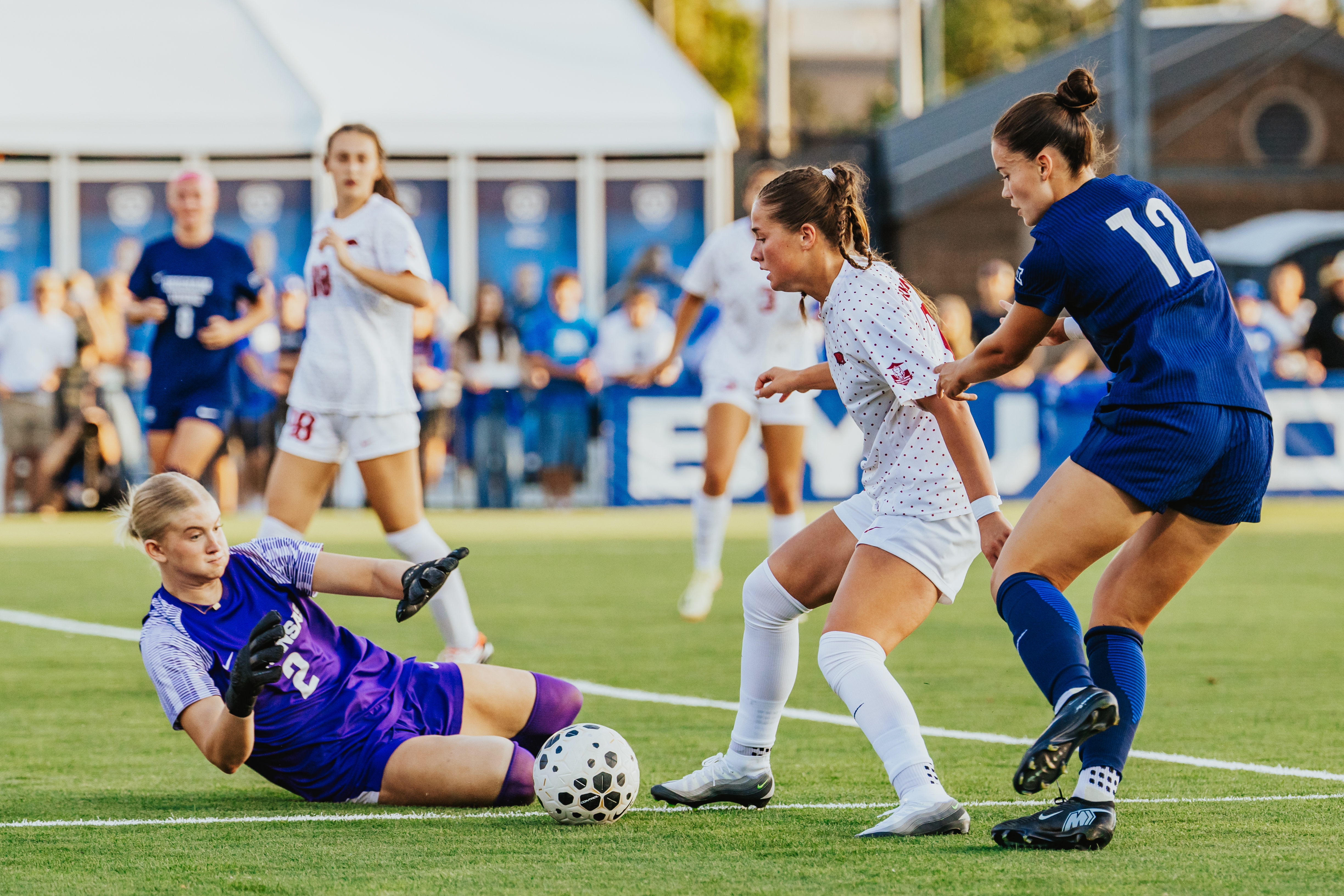 No. 13 Arkansas hands No. 11 BYU soccer its first loss of year