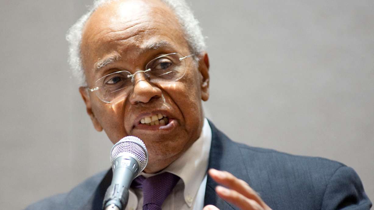 Joseph McNeil speaks during a AFL-CIO conference in Greensboro, N.C., Jan. 16, 2010.