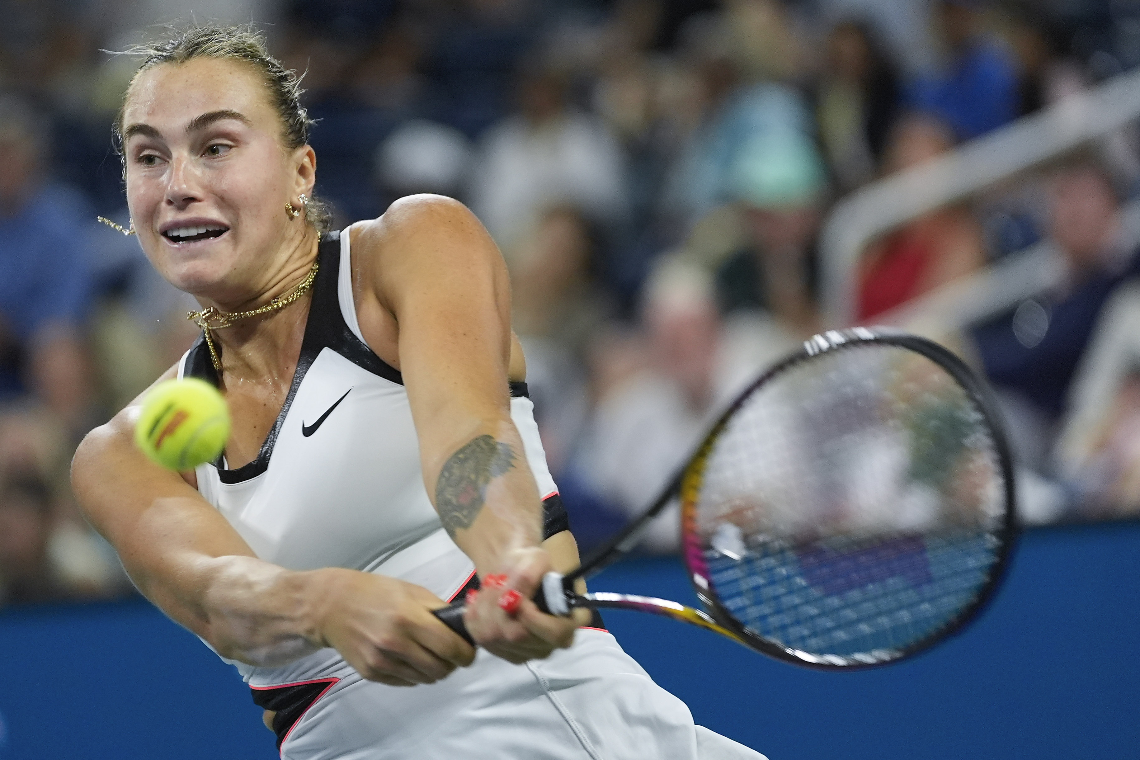 Defending champion Aryna Sabalenka will face Amanda Anisimova in the U.S. Open women's final