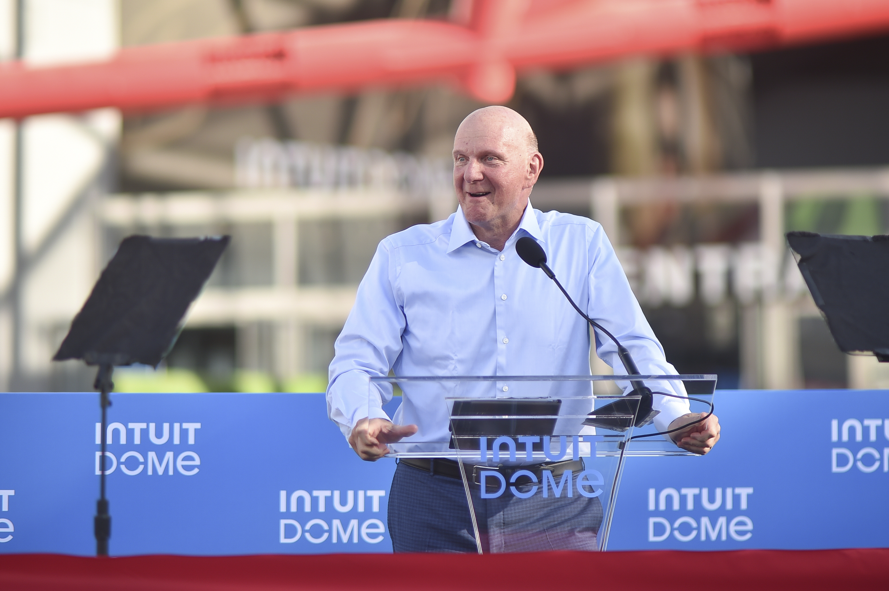 FILE - Steve Ballmer appears at the opening night of the Intuit Dome arena Aug. 15, 2024, in Inglewood, Calif.