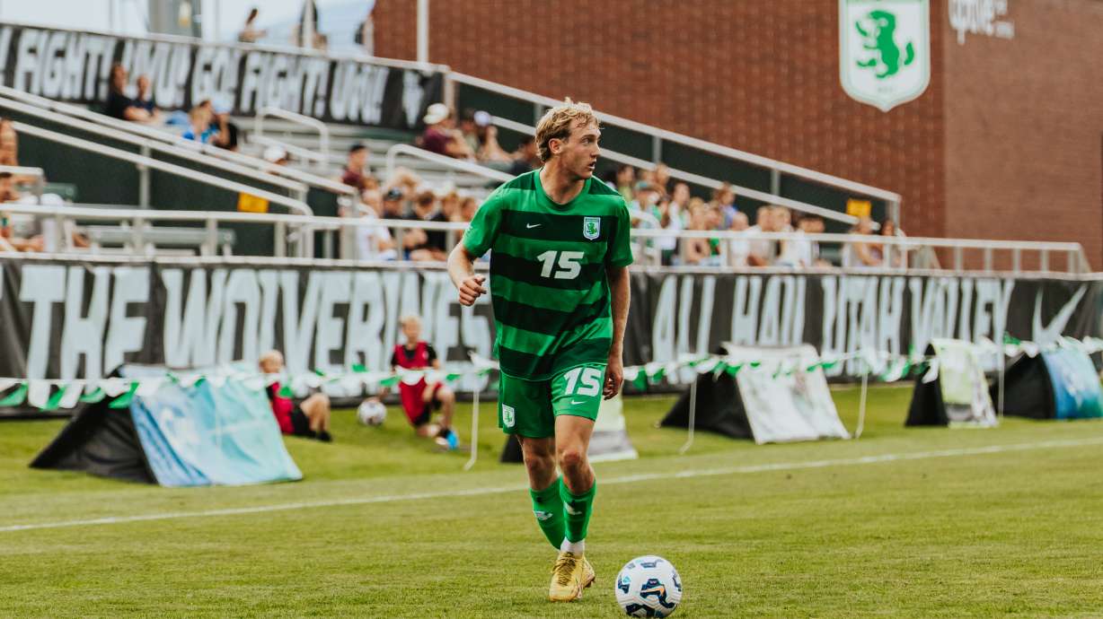 Former Corner Canyon standout Noah Pogue and Utah Valley men's soccer have opened the season with 5 straight shutouts, setting program, conference and national marks en route to a No. 18 national ranking.