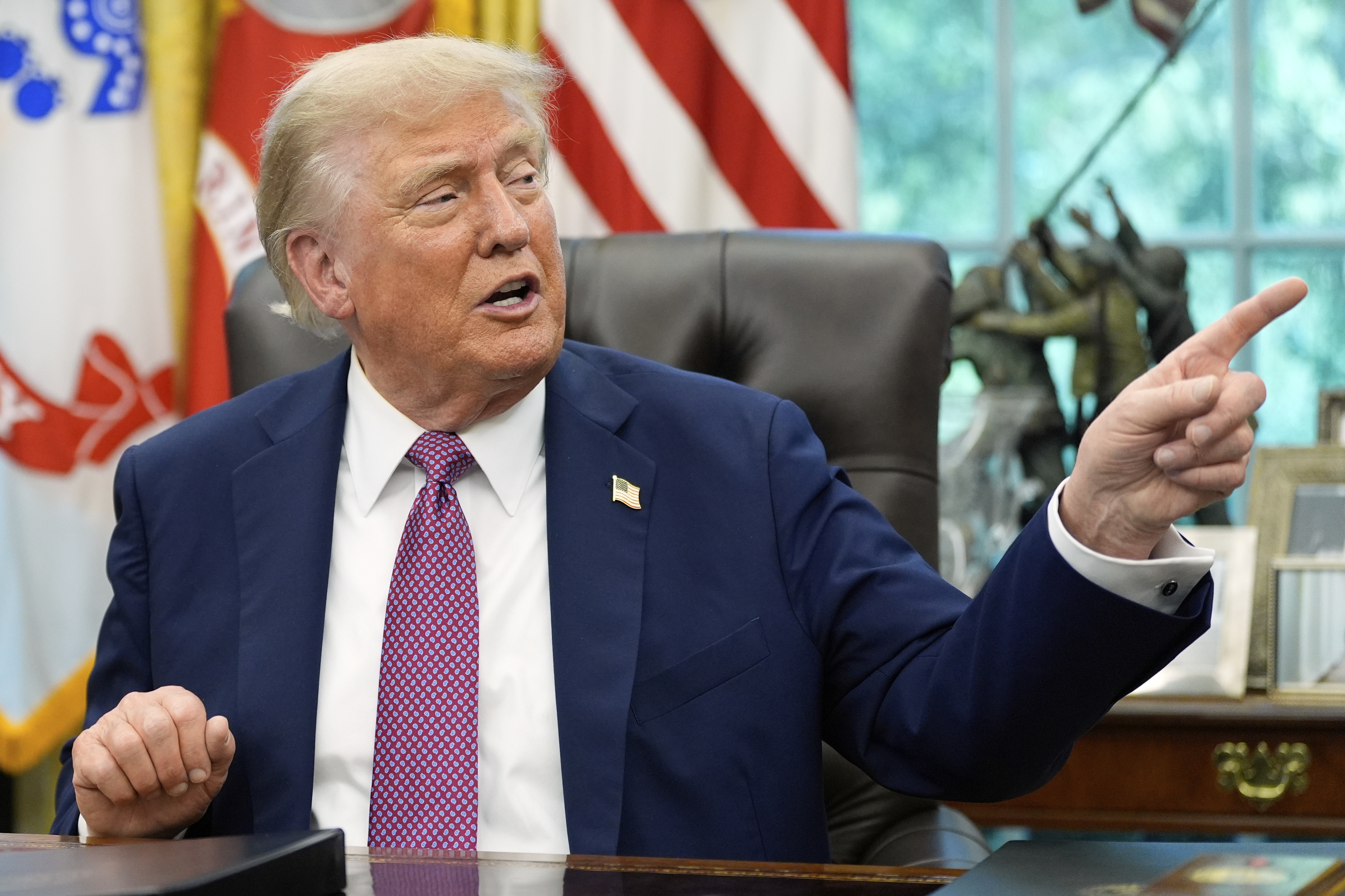 President Donald Trump will watch the US Open men's final from Rolex's suite, AP source says