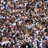 Fans remain stuck in line as US Open final begins because of extra security with Trump attending