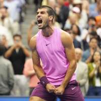 Photo highlights from the US Open as Carlos Alcaraz overpowers Jannik Sinner