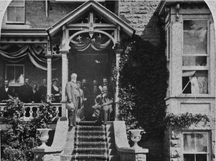 U.S. President Rutherford B. Hayes in Salt Lake City in 1880.