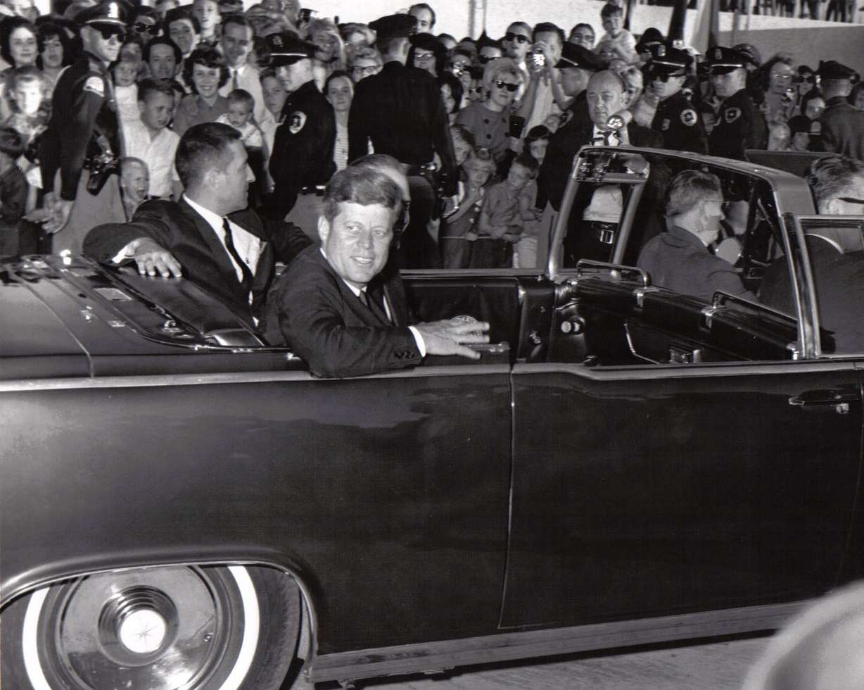 John F. Kennedy during his September 1963 visit to Salt Lake.