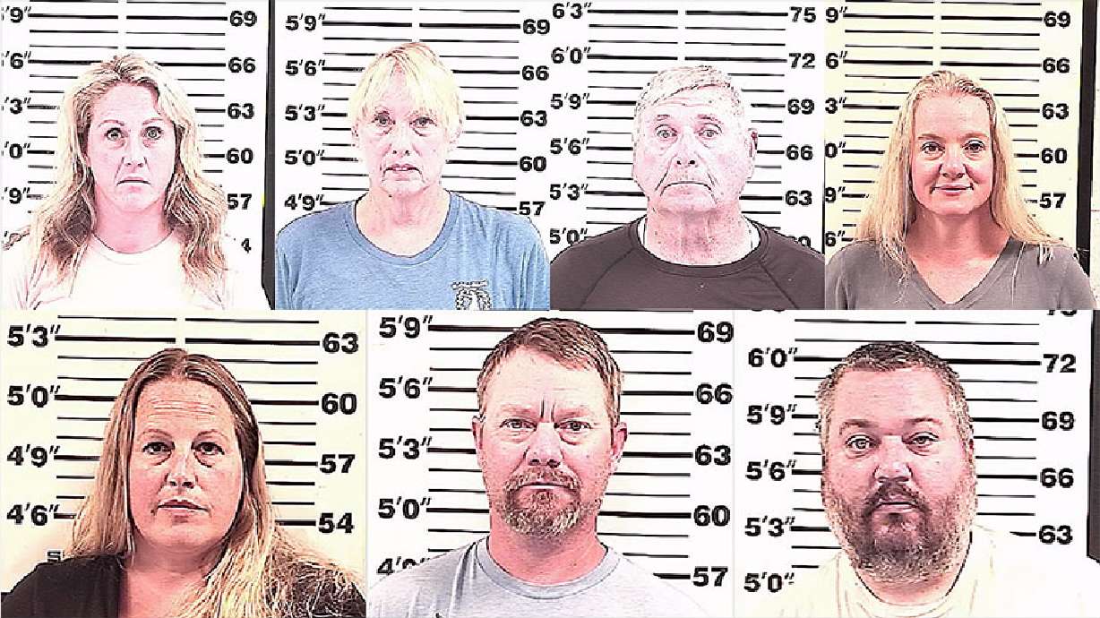 Marcye Gifford, 38, (top left) Marian McKenna, 70, (top middle left) Rodney McKenna, 74, (top middle right) Winter Rose Mickelberry, 47, (top right) Christi Rose Spinner, 43, (bottom left) David John Spinner, 46, (bottom middle) and Chad H. Vanderbeek, 43.