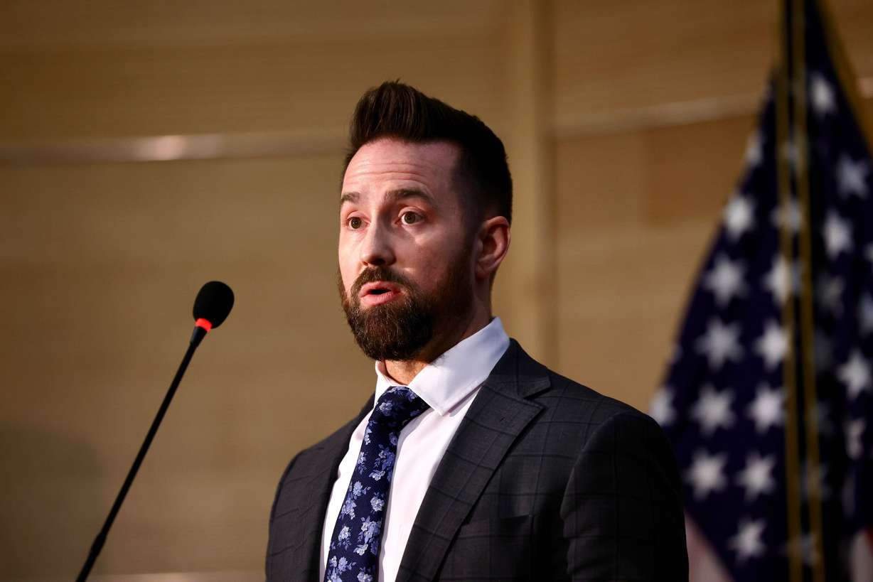 FBI Special Agent in Charge Robert Bohls speaks at a press conference held at Utah Valley University in Orem on Thursday, following the shooting of Charlie Kirk.