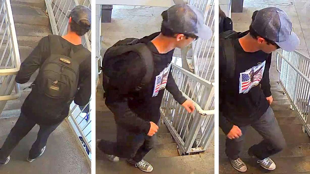 Gov. Spencer Cox says investigators have received more than 7,000 tips and leads into the shooting death of Charlie Kirk. But the manhunt for the gunman continued Thursday night. Police say these surveillance photos are of the suspected gunman.