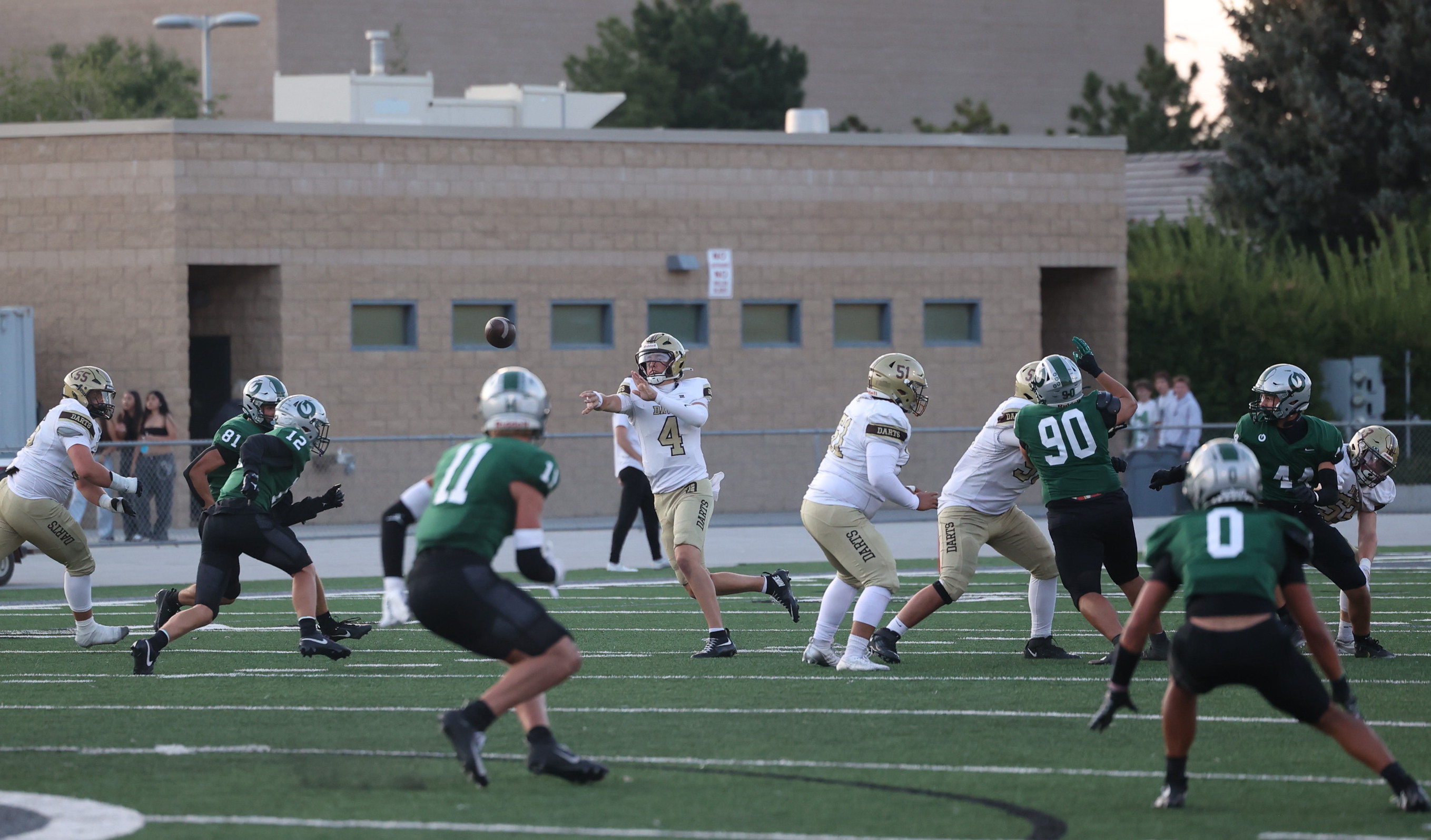 Bessinger, Sparrow lead Davis past Olympus in 49-14 rout