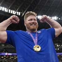 Ryan Crouser beats injury and wins his third world shot put title to go with three Olympics golds
