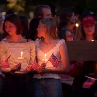 Hundreds attend Utah State University vigil, the campus Charlie Kirk would have visited next