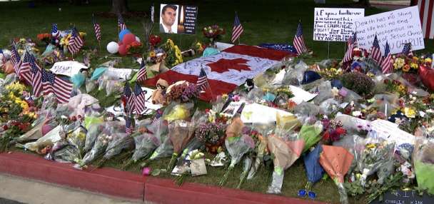 Crowds gather at Utah Valley University to pay respects at Charlie Kirk memorial