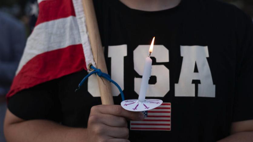 A vigil for Charlie Kirk is held at Memorial Park in Provo on Friday. A majority of people who identify as liberals, moderates and conservatives say they are far more concerned now than they were at the beginning of this year, according to a new poll.