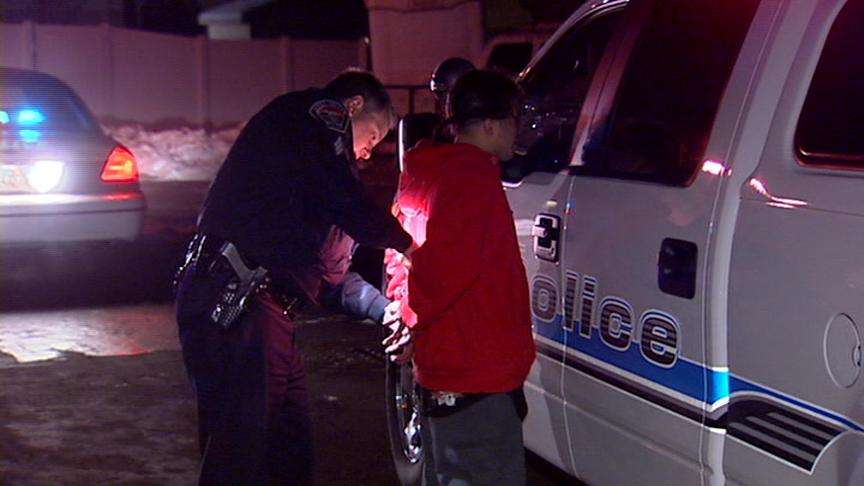 Traffic stop results in brief but destructive chase