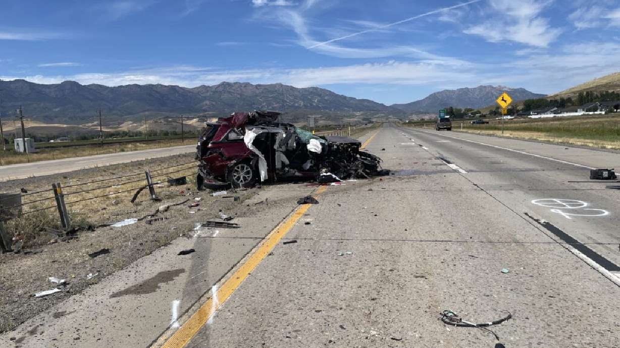 Troopers have identified the victim of a Sunday crash on I-84 near Morgan as Deziree Dawn Rinquest, 52, of South Jordan.