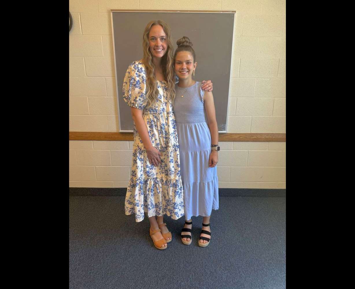 Annie Larrabee and Marissa Kauffman pose for a picture. Marissa received a liver transplant made possible through a paired exchange. Larrabee was a donor in the exchange.