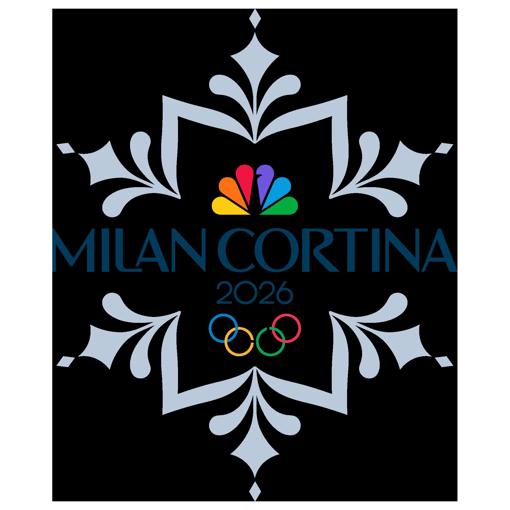 The logo for NBC's coverage of the Olympic Winter Games Milano-Cortina 2026.