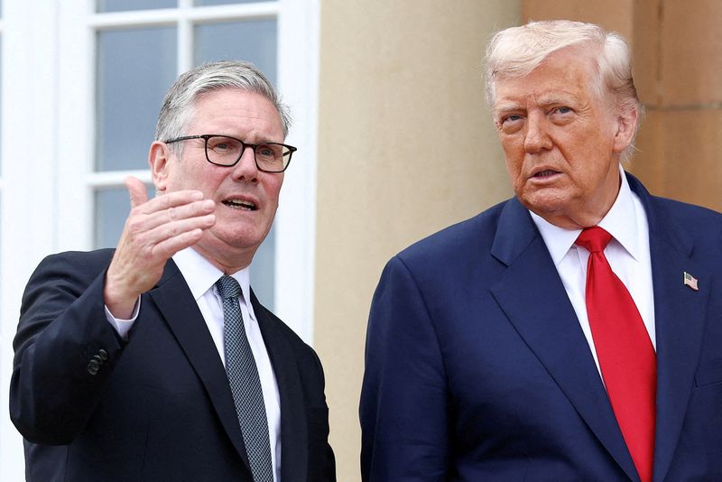 Trump arrives in Britain for second state visit