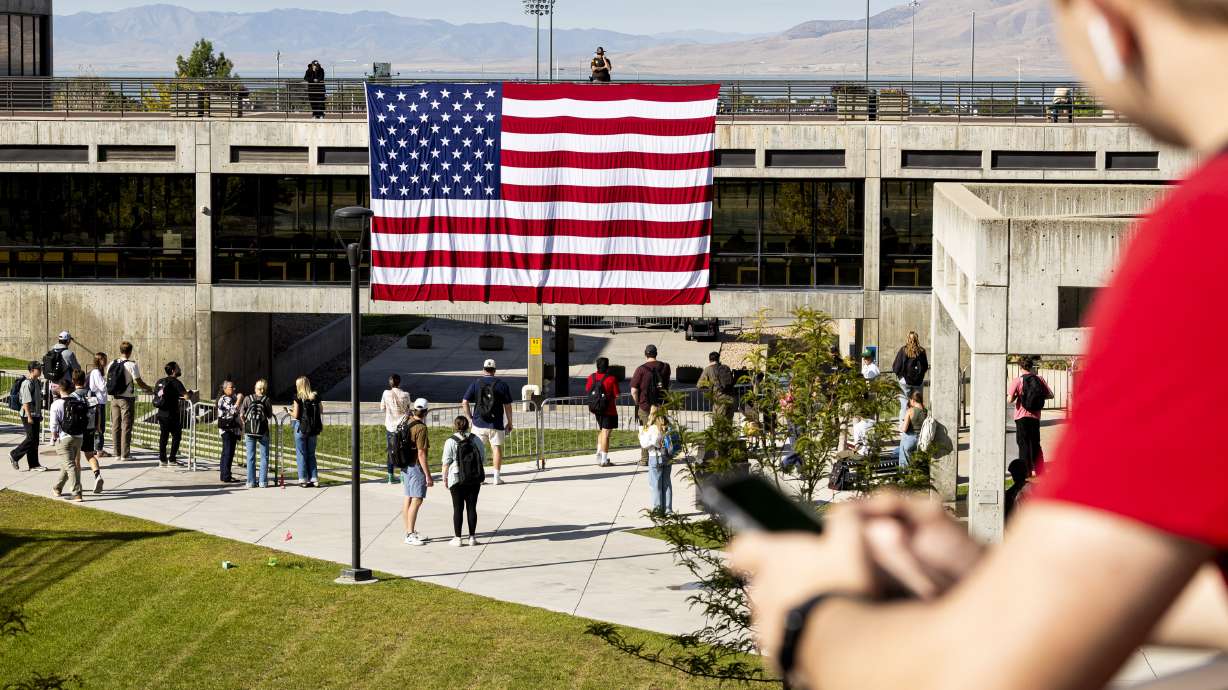 A week after Charlie Kirk was shot and killed on the campus of Utah Valley University in Orem. The judge in the Tyler Robinson case is expected to hear arguments on Friday on whether the defense's motions should remain secret.