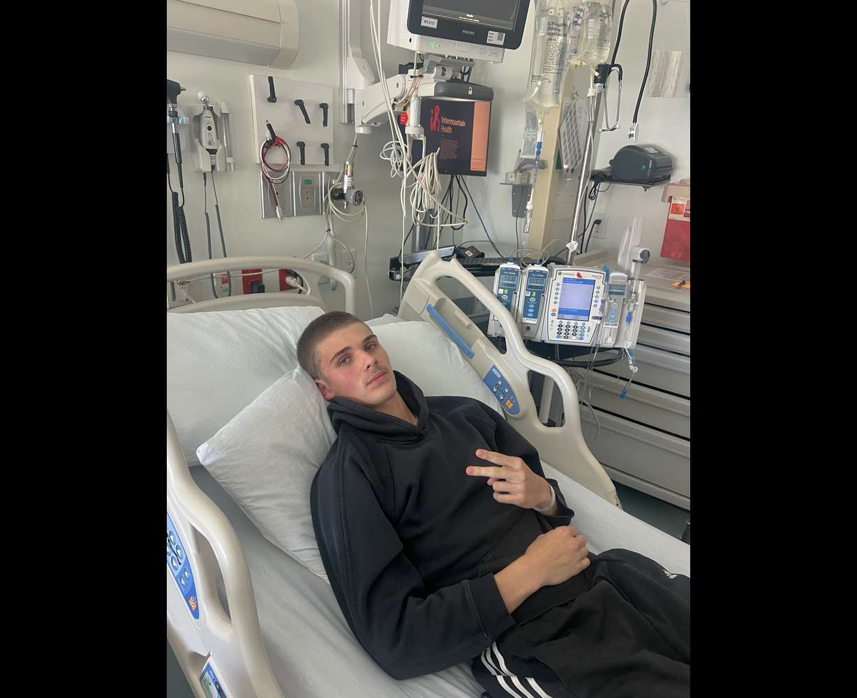 Cru at the hospital.