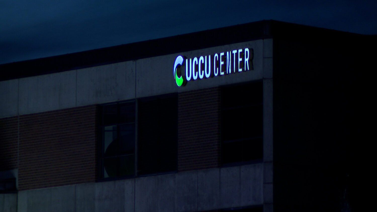 The UCCU Center at Utah Valley University is pictured on Thursday. It will be the location of a vigil on Friday.