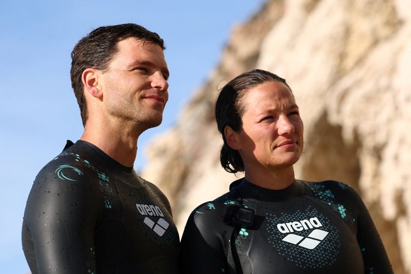 French couple plan 3-month relay swim across the Atlantic
