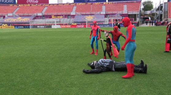 Spiderman MouseKnight fights villains with help from superheroes. Carter Lenley, 9, who has been diagnosed with a rare genetic disorder called Menkes disease, has always dreamed of being a superhero.