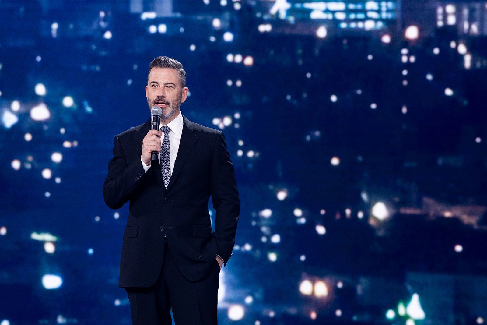 Jimmy Kimmel, seen here in May, will return to air on ABC on Tuesday, Sept. 23.