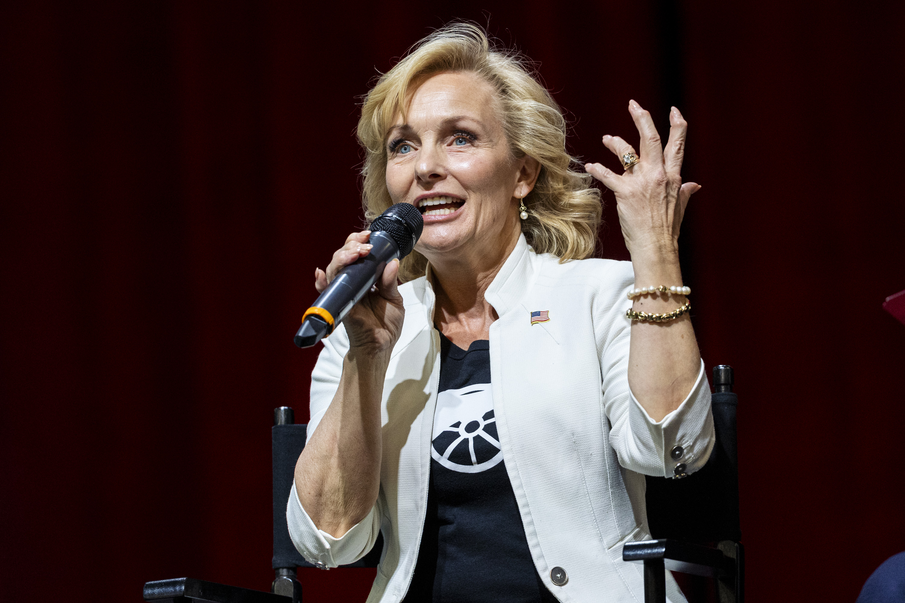 State Auditor Tina Cannon on Tuesday shared the results of a recent state audit into Iron County government finances. Cannon is seen here speaking during the state of Utah’s public inauguration ceremonies on Jan. 8.