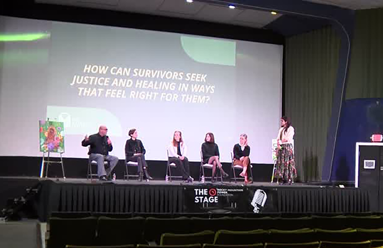 Community members and experts gather Tuesday night in Tooele to discuss resources for victims of sexual violence in their community.