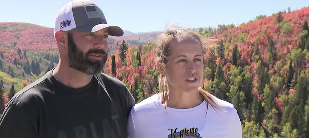 Dan and Lindsey Duffield are visiting Cache Valley from Texas, in part to see the fall colors. The Cache Valley Vistors Bureau hopes the foliage and fall festivals will bring in tourists.