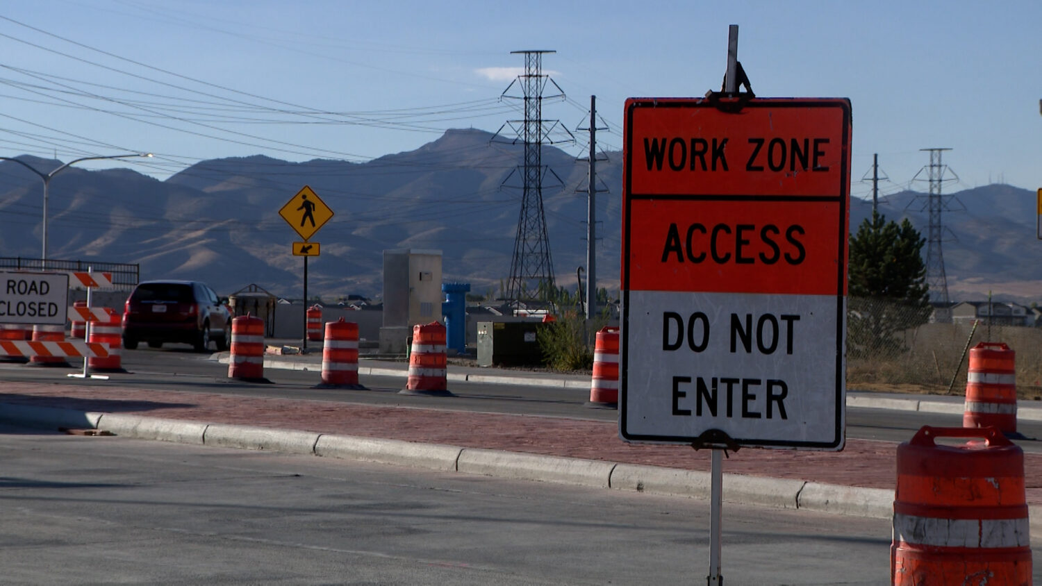 Construction on Bangerter Highway near 13400 South in Riverton, Thursday. A new interchange at 2700 West in Bluffdale is set to open on Monday.