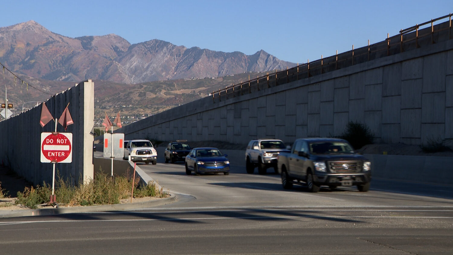 A new interchange on Bangerter Highway at 2700 West in Bluffdale on Thursday. The interchange is set to fully open Monday at 5 a.m.