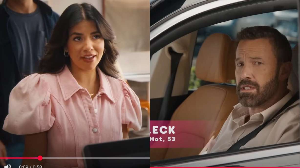 A Utah reality star made her commercial debut with a movie star who shares her last name in a recent Dunkin' advertisement.