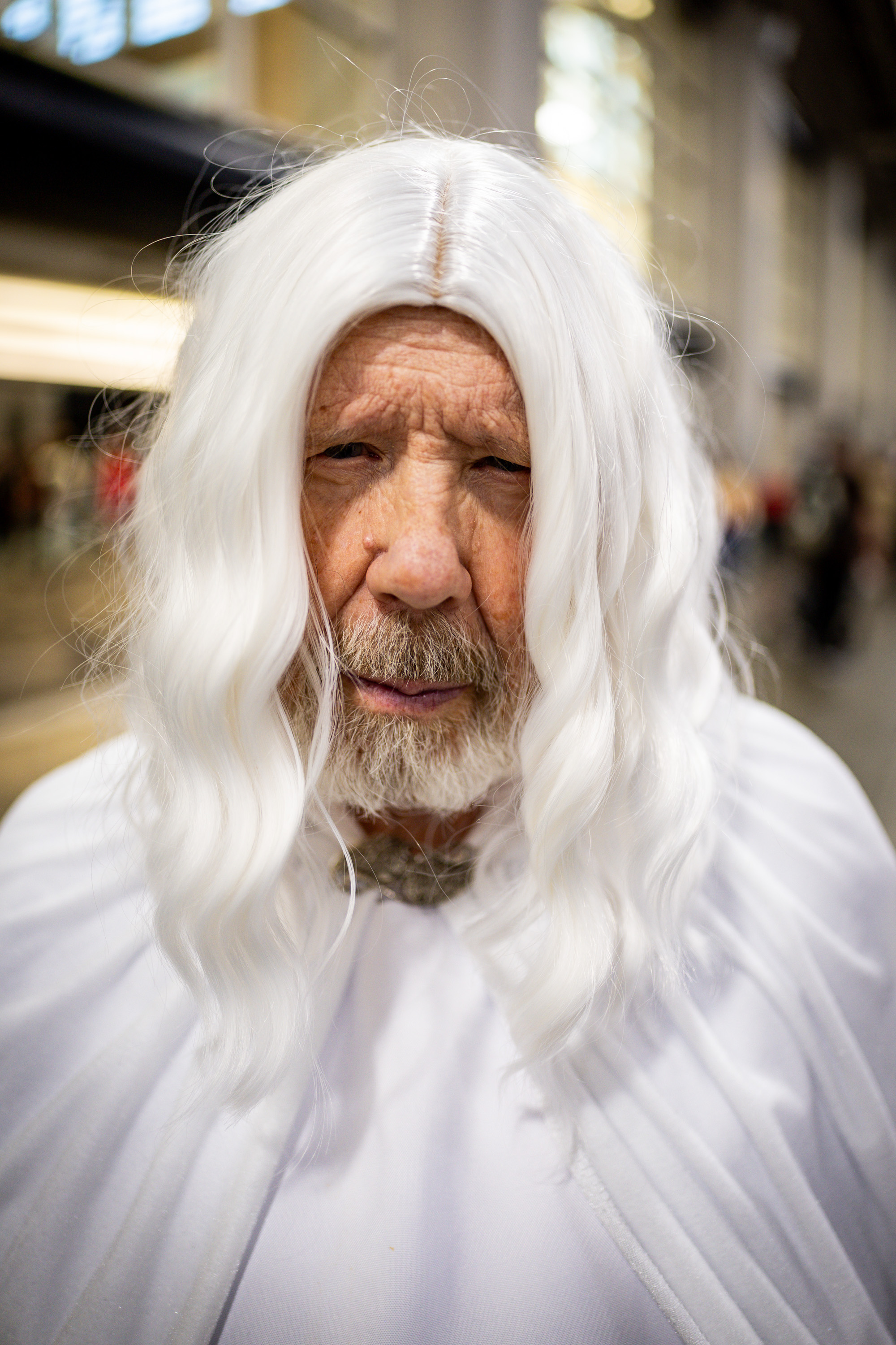Dave Johnson, from Pocatello, Idaho, is dressed as Gandalf from "Lord of the Rings" at FanX at the Salt Palace Convention Center on Thursday. Johnson said his favorite part of the convention is the time he spends with his family.