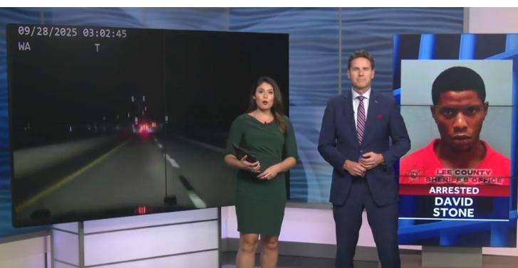 David Stone was allegedly caught driving 124 mph on the Midpoint Bridge in Cape Coral, Florida, early Sunday morning.