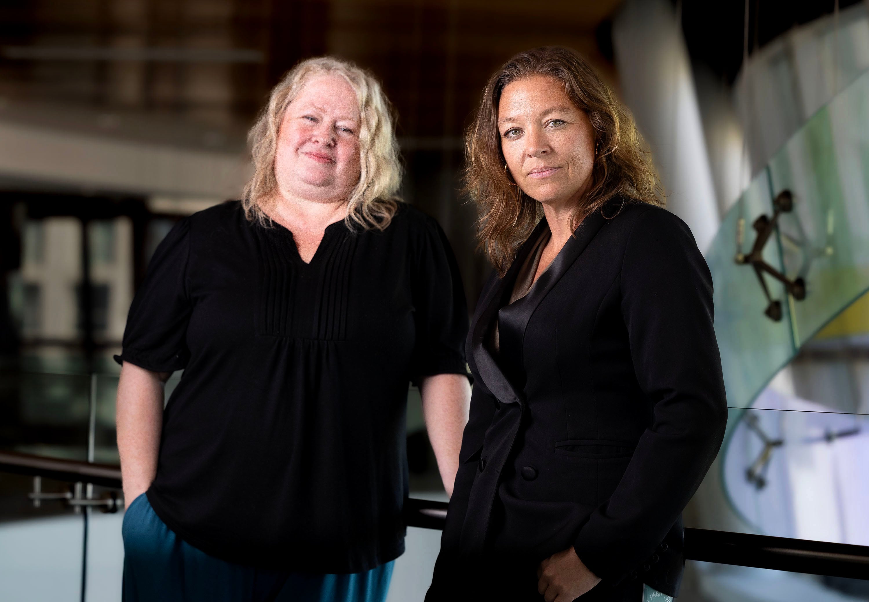 Wendy Isom, director of victim services, and Liz Johnson, sergeant over domestic violence with the Salt Lake City Police Department, are pictured at the Salt Lake City Police Department on Sept. 17.