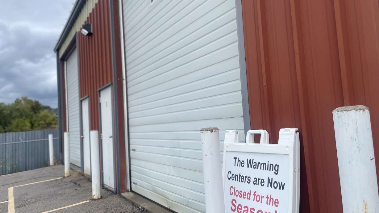 The Utah County red building on Tuesday. The Utah County Winter Response Task Force announced the facility will serve as the lone homeless warming center for the 2025-2026 winter season.