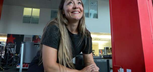 How the unusual workout of Katie Uhlaender turned her into a social media phenomenon