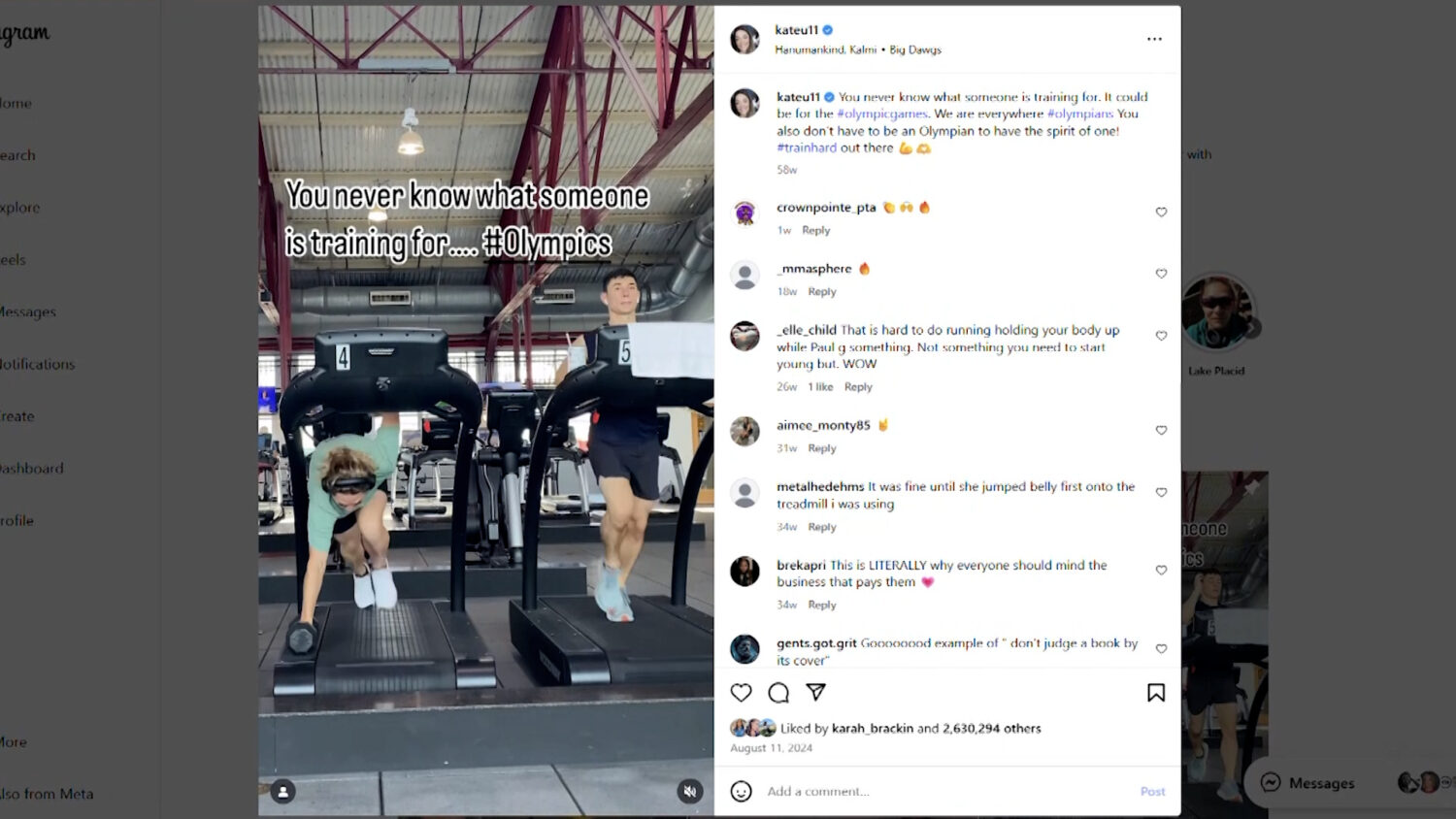 Katie Uhlaender sprints on a treadmill while holding a dumbbell. The unusual workout routine has gone viral, prompting athletes — and KSL-TV’s Olympic team — to highlight their own odd workout routines.