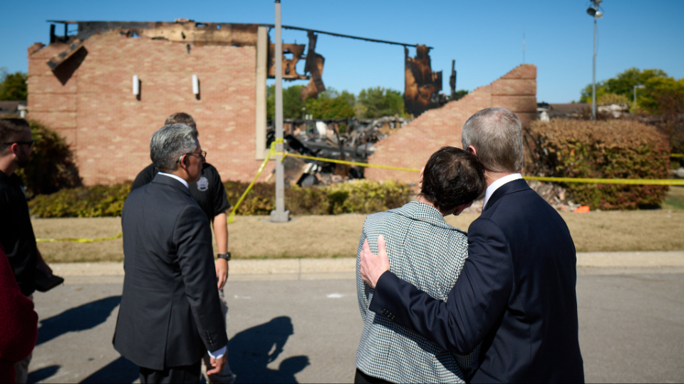 Elder Bednar ministers in Michigan to victims of Sunday's deadly attack