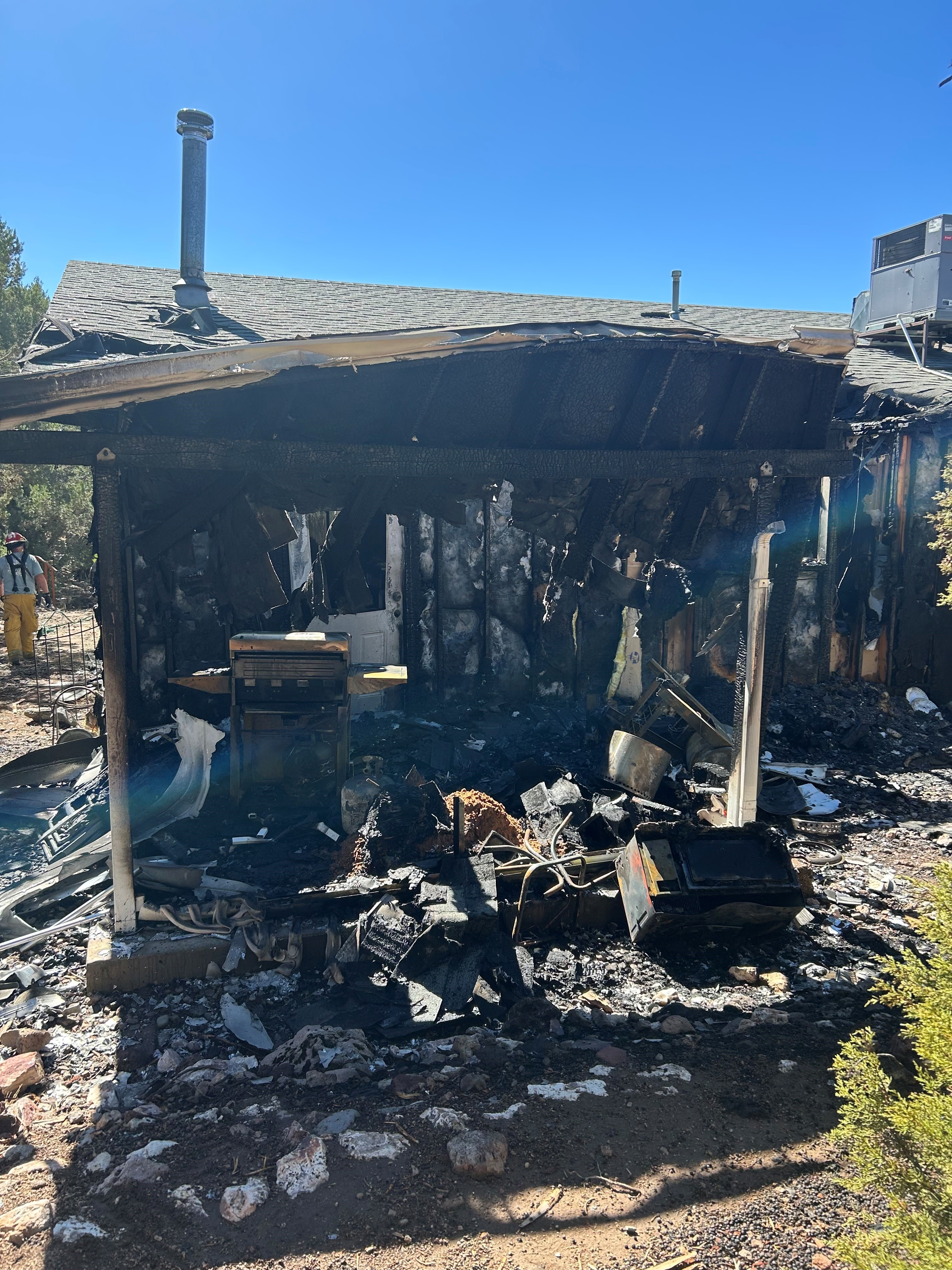 A Central, Washington County, home is considered a total loss following a fire on Wednesday.