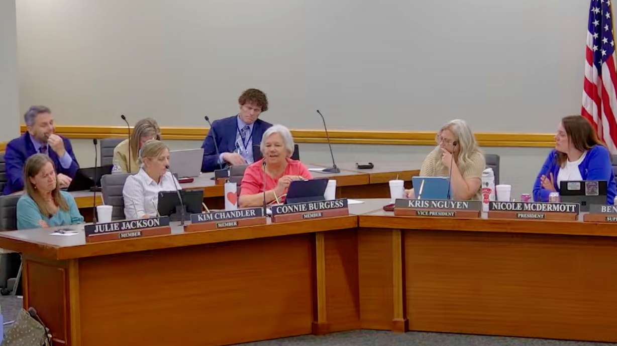 Utah tax officials have denied proposed tax hikes from 35 taxing entities, including Granite School District. The Aug. 5 photo shows the Granite school board debating the $17.8 million hike approved by the body but denied by state tax officials.