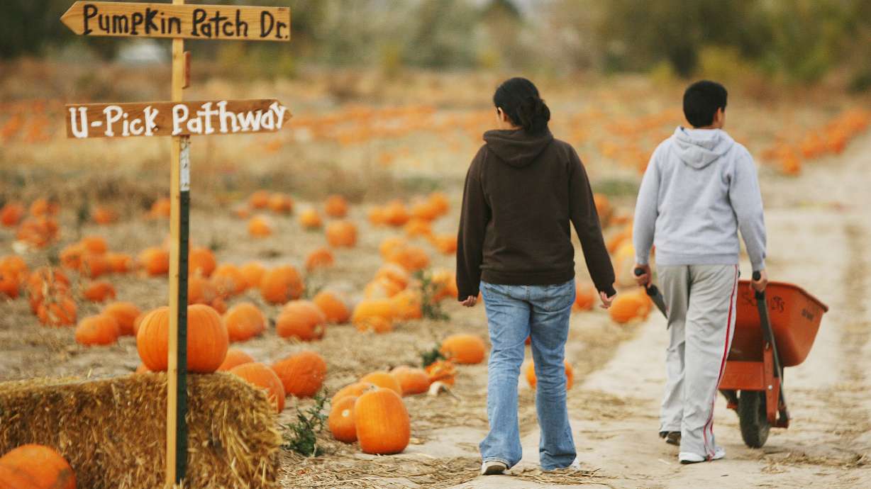 Utah Halloween map haunted houses and pumpkin patches