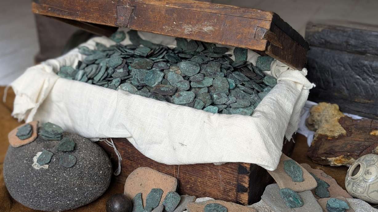 Spanish coins uncovered from a shipwreck off the Atlantic coast of Florida. Over $1 million in coins were discovered this summer by the firm 1715 Fleet — Queens Jewels.
